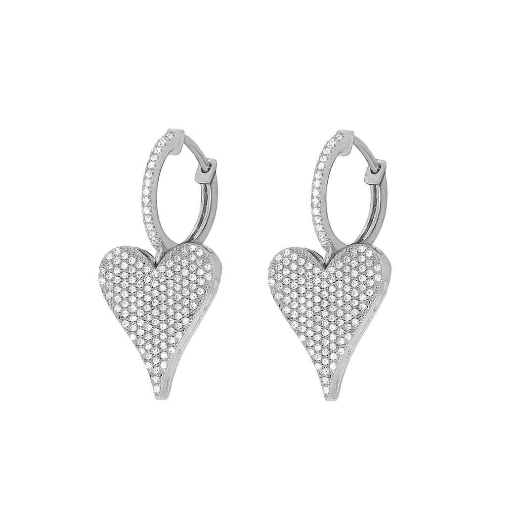 Heart Huggie Earrings ER21694A